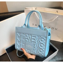 (blue) Women's handbags New embossed design tote tote bag large capacity bag briefcase