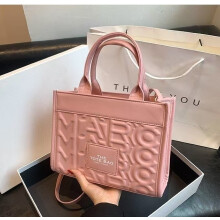 (pink) Women's handbags New embossed design tote tote bag large capacity bag briefcase