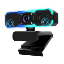 1080P 60FPS Streaming Camera, Streaming Wbcam with Microphone and Fill Light,Autofocus(Black)