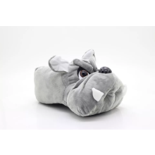 (UK Size 10/11) ShuCentre Men's Novelty Bulldog Indoor Slippers