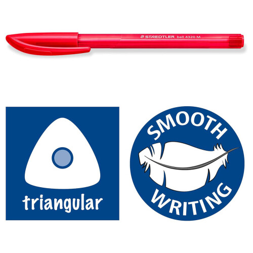 Staedtler Engangs trekantet pen 4320 M 10 farver 2
