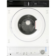 Sharp ES-NIH714BWA-EN 7Kg Washing Machine White 1400rpm A Rated - Allergy Smart Germ-Kill, Quiet Inverter Motor