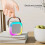 (Pink with 2Mic) K12 Bluetooth Wireless Portable Speaker Multi-function Karaoke with 1-2 Microphone Small Home Ktv Music Player 8