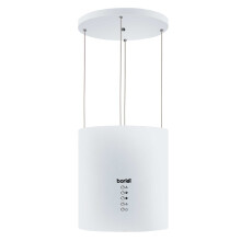 Baridi Island Cooker Hood, Pendant Style, Ø35cm, 3 Speed, White - DH221