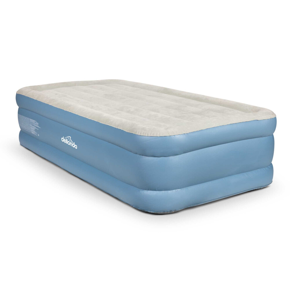 Dellonda, Single, High Raised Air Bed, with Built-In Electric Pump, Carry Bag, 191x99x46cm, DL146