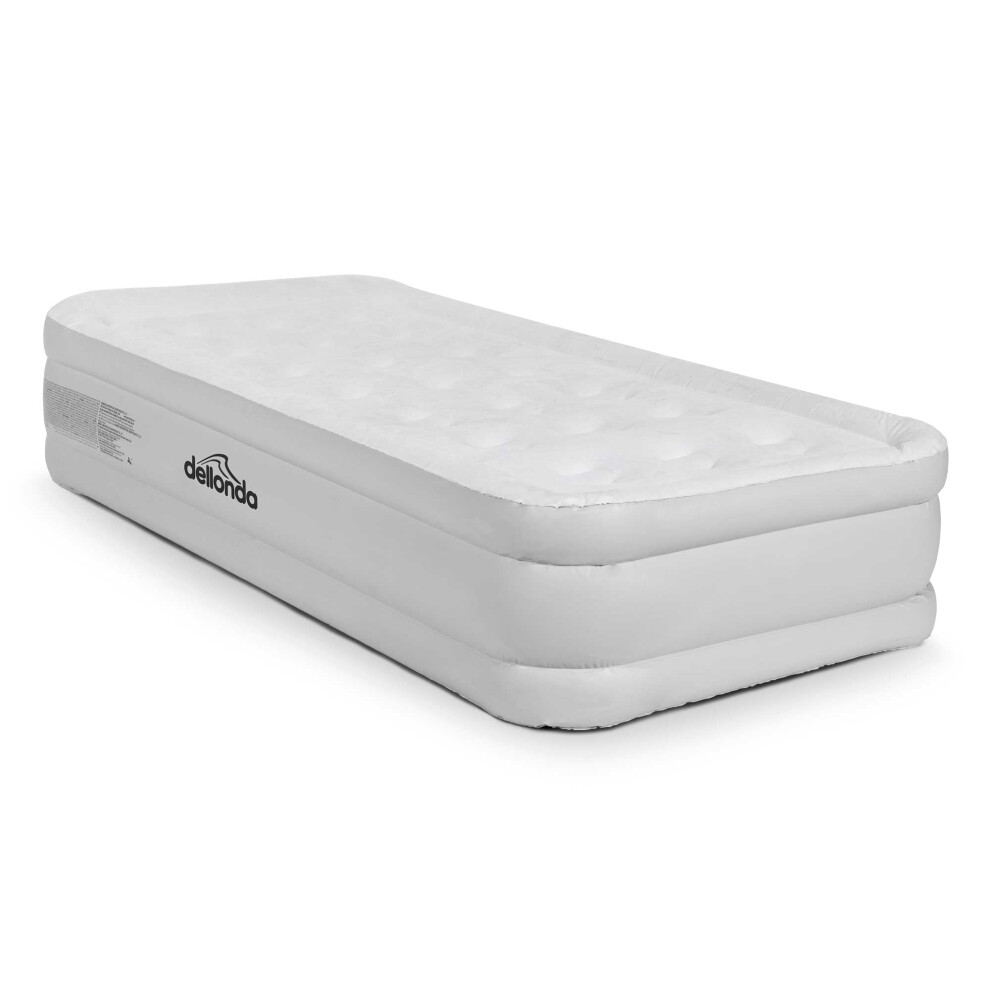 Dellonda, Single, High Raised Air Bed, with Removable Electric Pump, Carry Bag, 196x97x47cm, DL144