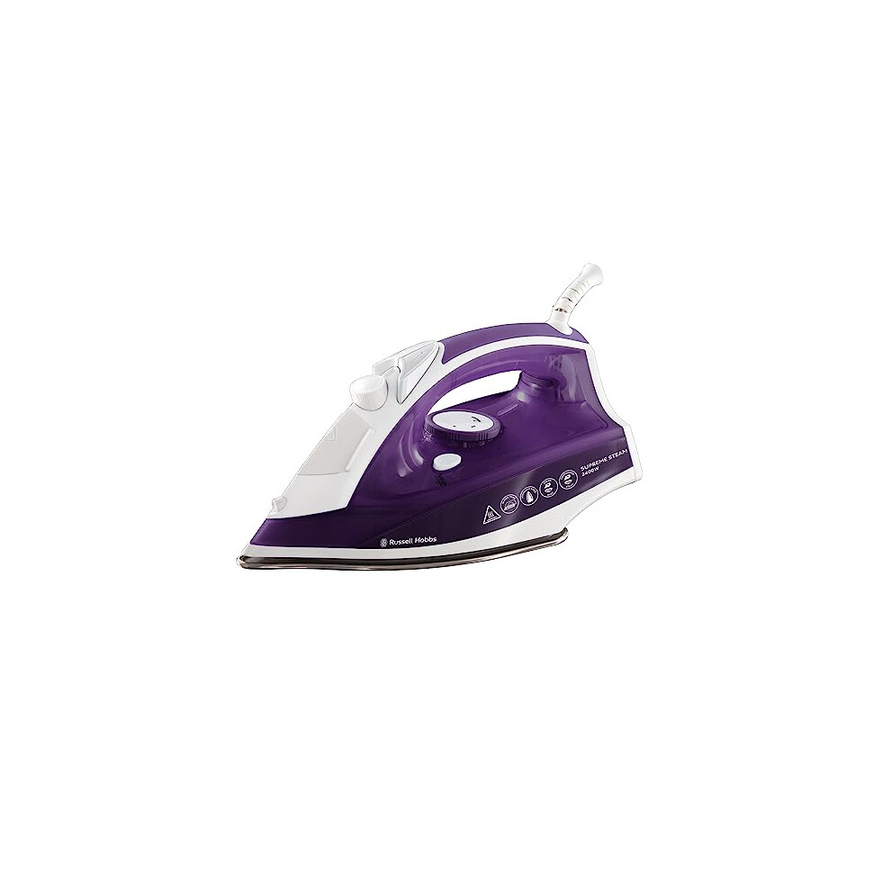 Russell Hobbs Supreme Steam Traditional Iron 23060, 2400 W, Purple/White