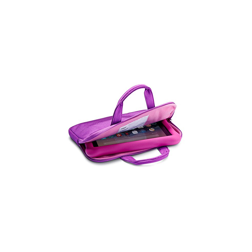 Nupro Zipper Sleeve For Fire 7 Kids Edition Tablet, Purple/Pink 5051216015789