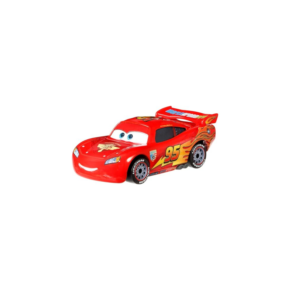 Disney Cars Disney Pixar Cars Lightning Mcqueen With Racing Wheels