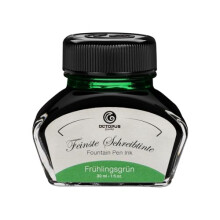 Octopus Fluids Fountain pen ink in ink glass,Writing ink for fountain pen, Fountain pen ink in Spring Green 30ml, inkpot, Calligraphy Ink