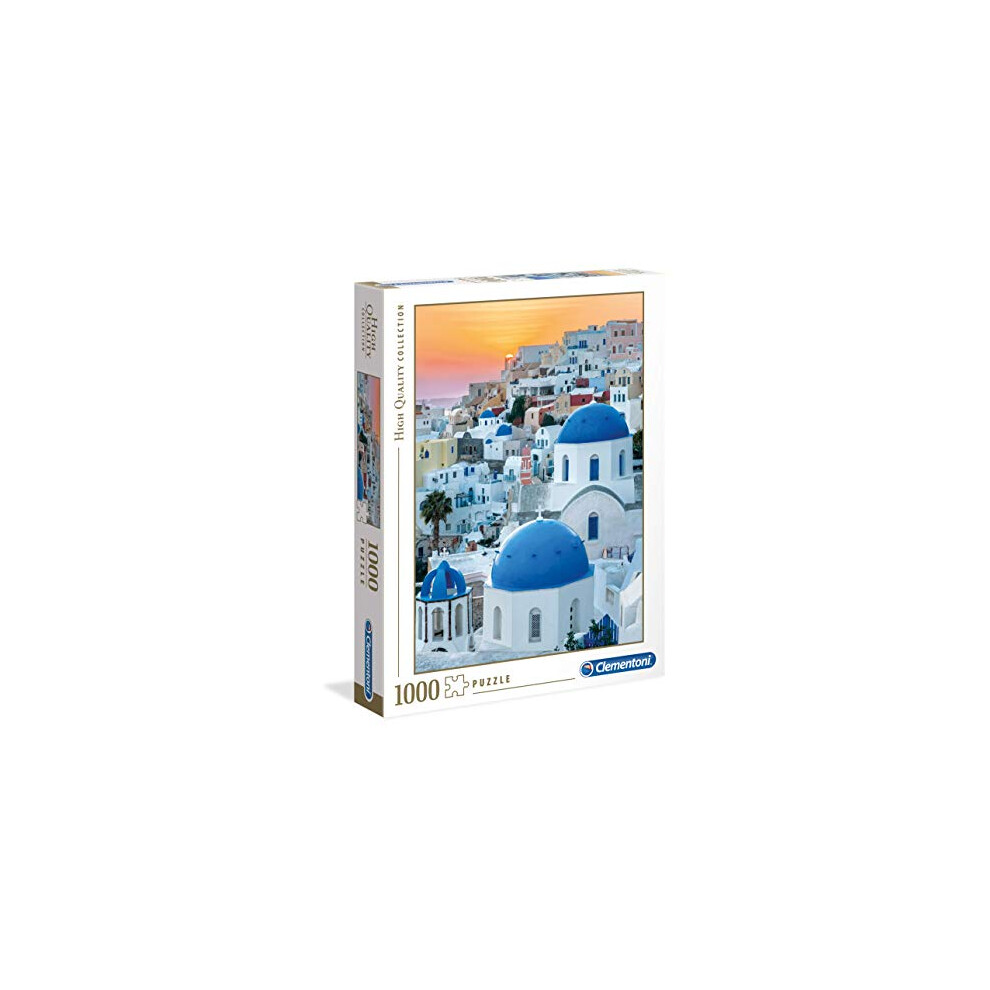 Clementoni -39480 - Collection Puzzle for Adults and Children-Santorini-1000 Pieces