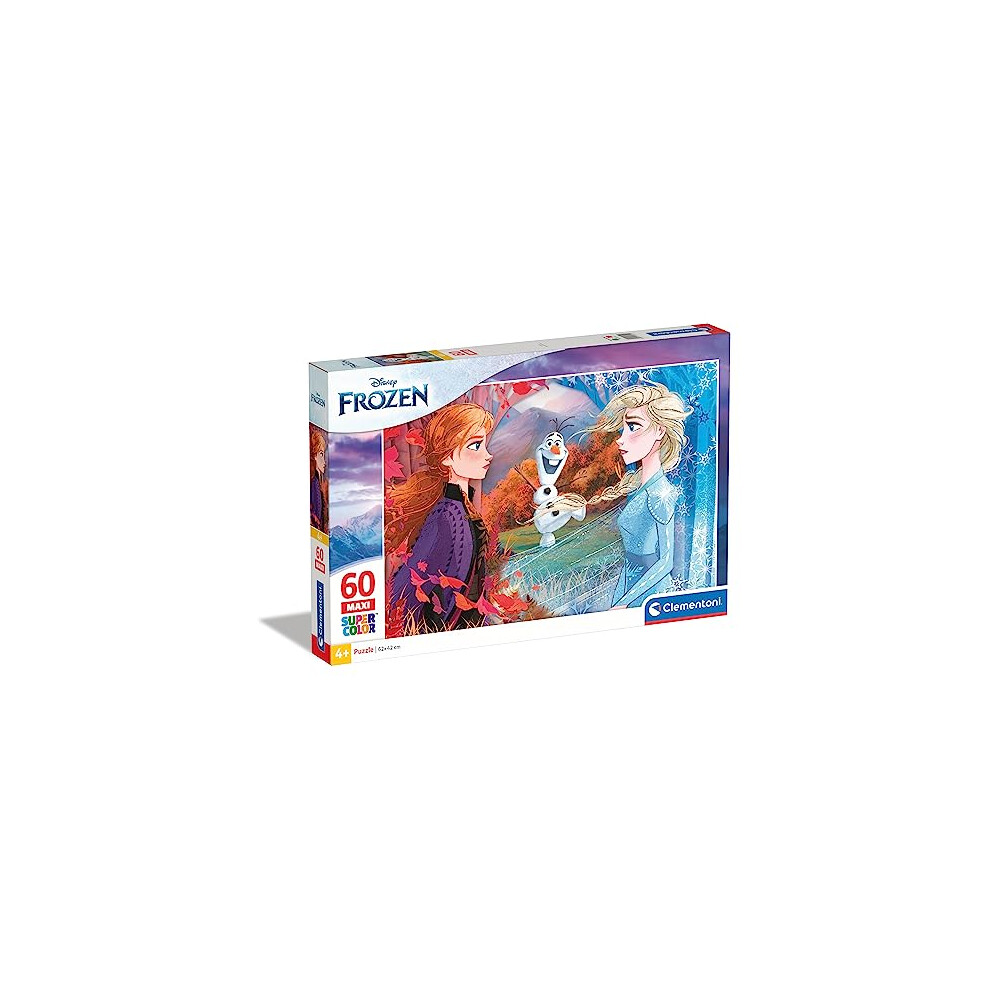 New Clementoni - Supercolor Puzzle - Disney Frozen 2 - 60 Maxi Pieces - Made In Italy - Jigsaw Puzzle Children Age 4+ 26452