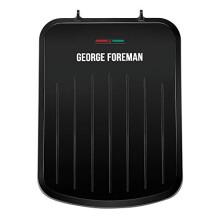 George Foreman 25800 Small Fit Grill - Versatile Griddle, Hot Plate and Toastie Machine with Speedy Heat Up and Easy Cleaning, Black