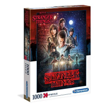 Clementoni - 39542 - Puzzle Stranger Things - 1000 pieces - Made in Italy - jigsaw puzzles for adult - jigsaw puzzles Netflix,37 x 28.1 x 5.5