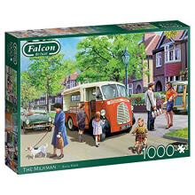 Jumbo, Falcon de luxe - The Milkman, Jigsaw Puzzles for Adults, 1000 piece