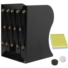 Book Ends,DARUITE Metal Bookends,Adjustable Non-Skid Heavy Duty Book Stopper, Bookends Holder for Shelves,Decorative Book Dividers for Library Home