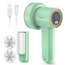 Cosicosy Fabric Shaver, Bobble Remover for Clothes Lint Remover Debobbler Clothes Shaver LED Digital Display 2-In-1 Lint Roller Wool Defuzzer Fluff