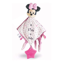Clementoni 17344 -Disney Baby Minnie Soft Comforter Blanket-Suitable for 0 Months and Older-Machine Washable-Educational Toy for Toddlers,