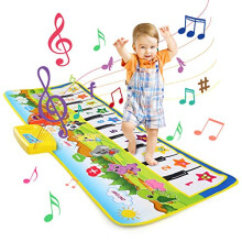 LEADSTAR Toys for 3 4 5 6 Years Olds Kids, Musical Piano Mat Dance Mat for Children