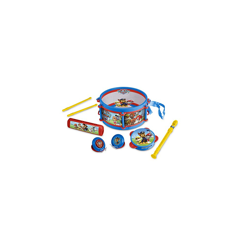 Paw Patrol Pack Away Drum Set | Musical Playset Including 5+ Musical Instruments | Paw Patrol Themed Musical Instrument Set | Paw Patrol Toys |