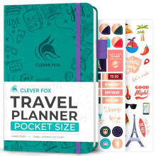 Clever Fox Travel Journal ? Vacation Planner with Budget Plan, Packing List, Expense Tracker & Trip Journal ? Travelling Itinerary Organizer for