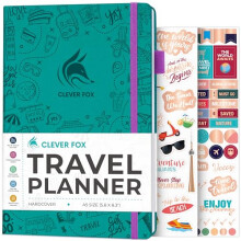 Clever Fox Travel Journal ? Vacation Planner with Budget Plan, Packing List, Expense Tracker & Trip Journal ? Travelling Itinerary Organizer for