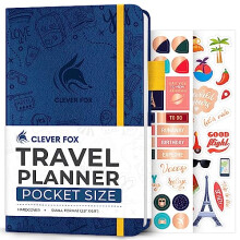 Clever Fox Travel Journal ? Vacation Planner with Budget Plan, Packing List, Expense Tracker & Trip Journal ? Travelling Itinerary Organizer for