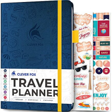 Clever Fox Travel Journal ? Vacation Planner with Budget Plan, Packing List, Expense Tracker & Trip Journal ? Travelling Itinerary Organizer for