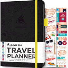 Clever Fox Travel Journal ? Vacation Planner with Budget Plan, Packing List, Expense Tracker & Trip Journal ? Travelling Itinerary Organizer for