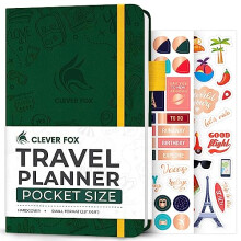 Clever Fox Travel Journal ? Vacation Planner with Budget Plan, Packing List, Expense Tracker & Trip Journal ? Travelling Itinerary Organizer for