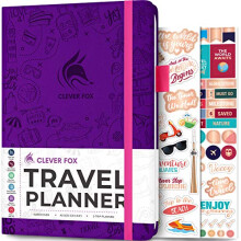 Clever Fox Travel Journal ? Vacation Planner with Budget Plan, Packing List, Expense Tracker & Trip Journal ? Travelling Itinerary Organizer for