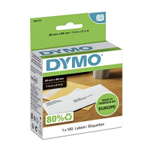 DYMO Authentic LabelWriter Return Address Labels | 28 mm x 89mm | Self-Adhesive | Roll of 130 Self-Adhesive Labels | for LabelWriter Label Makers |