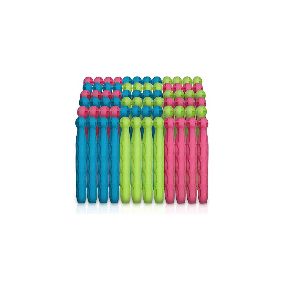 SOL 72pk Plastic Dolly Pegs For Washing Line | Heavy Duty Dolly Washing Pegs | Plastic Clothes Pegs for Washing Line | Strong Plastic Pegs for Washing