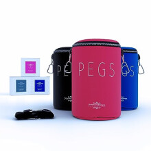 The Barkworth & Hathaway Collection Premium Pink Peg Bag for Washing Line with Shoulder Strap - Waterproof & Weather Resistant - Ideal for Clothesline