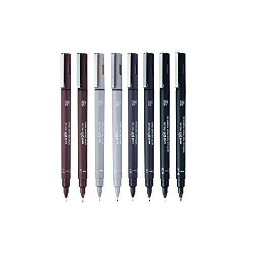 Uni-Ball uni-ball Drawing Pen, Sepia, Black, 8 1