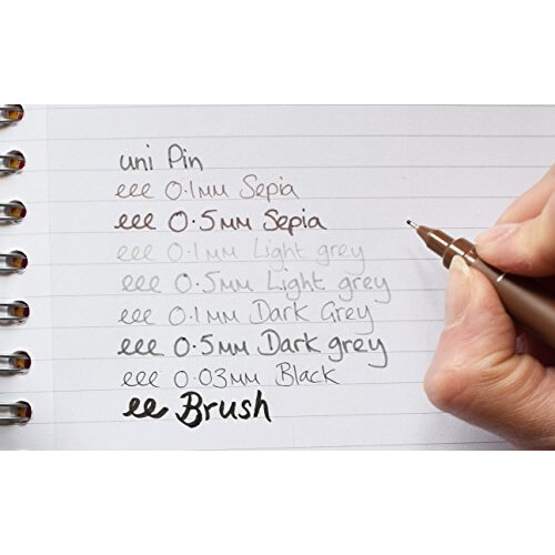 Uni-Ball uni-ball Drawing Pen, Sepia, Black, 8 2