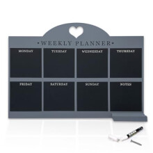 Empire Weekly Planner and Menu Board for Kitchen, Work Planner Blackboard, Wall Mounted Daily Planner with a Pen, to Do List, Dry Erase Meal Planner