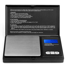 Defurhome 200x0.01g Portable Digital Scales, Digital Weighing Scales with Back-lit LCD Display, Pocket Scales for Gold, Jewellery, Food, Coffee,