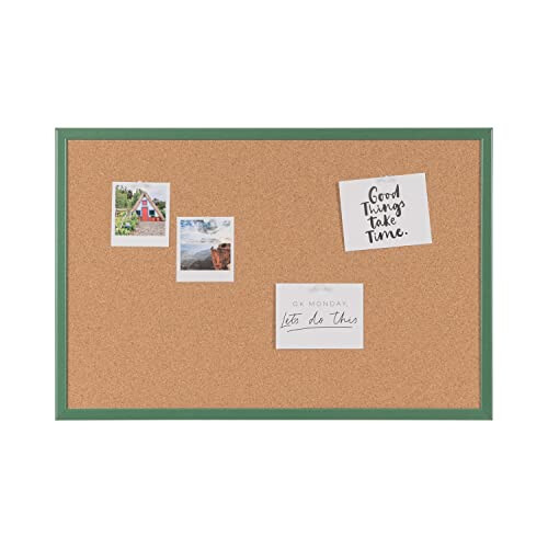 5 Star Office Bi-Office Cork Notice Board 60 x 40 cm Green