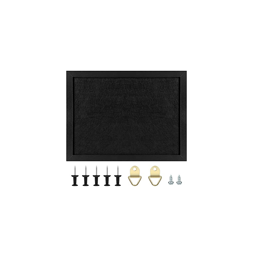 Okydoky Cork Board Bulletin Board with Felt,Wood Framed Display Bulletin Board for Walls with Pins, Eye Bolts, gaskets, Screws, Pin Board for Office,