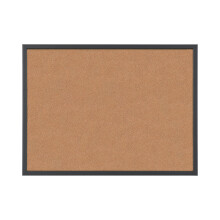 Bi-Office Cork Notice Board 60 x 40 cm, Black