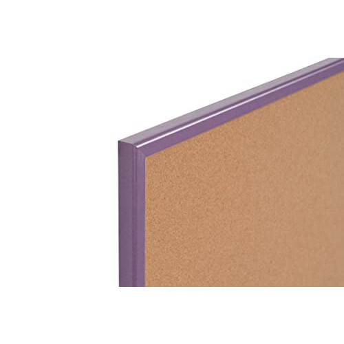 5 Star Office Bi-Office Cork Board Purple MDF Frame 60x40cm 2