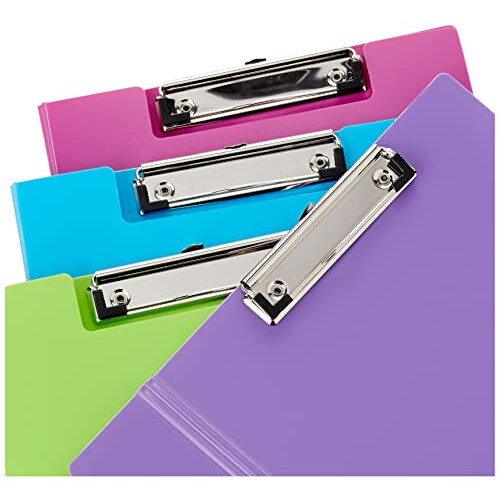 Seco Foldover Clipboard - Pack of 4 Assorted Colours 1
