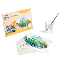Relish - Dementia Aquapaints Activities - Pack of 5 Reusable Water Painting Toys, Classic Vehicles, Alzheimer?s Products & Gifts for Elderly/Seniors