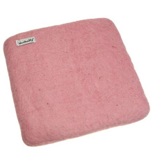 Woolbuddy Needle Felting Pad Large (Pink), Handmade Zero Waste Woolen Needle Felting Mat, Dense Regular Needle Felting Base, Needle Felting Supplies