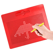 ALEENFOON Magnetic Steel Ball Drawing Board for Kids Children, Writing Stencils Toys Sketch Doodle Pad Scribble Writing Board Toy with Magnetic Pen