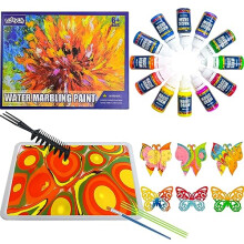 Lobyoh Water Marbling Paint Kit for Kids, Arts and Crafts for Girls & Boys Aged 8-12 6-8, Craft Kits Art Supplies Gift Ideas for Kids 6-12 Year Old