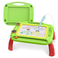 Toys for 2 3 4 Year Old Boys Magnetic Drawing Board, Boys Toys Age 2 3 4 Erasable Magna Doodle Board 4 Colour Area, Gifts for Girls Boys Writing Board