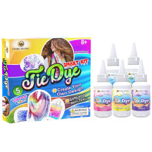 Desire Deluxe Tie Dye Kit ? Set of 5 Paint Colours Ink for Dyeing Fabric, Clothes ? Creative Art Craft Tie-Dye Kits Games Activity for Adults & Kids