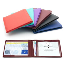 CKB LTD Burgundy Disabled Badge Holder Wallet for Car Blue Badge Soft PU Leather Protector Disability Parking Permit Protective Cover (Burgundy)